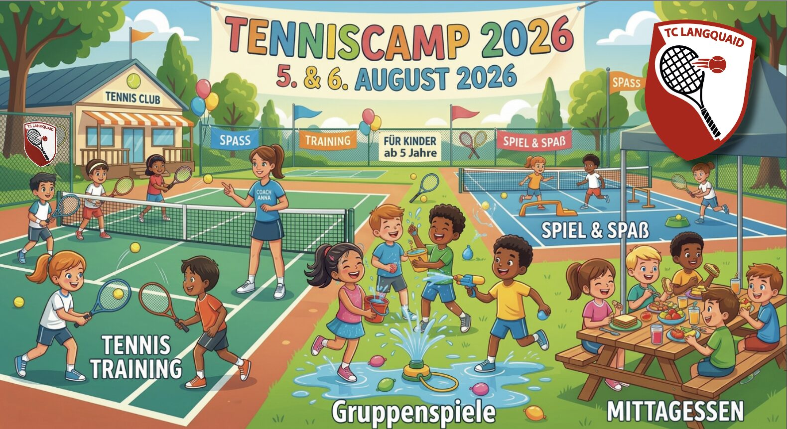 Tenniscamp 2026 – 5. & 6. August